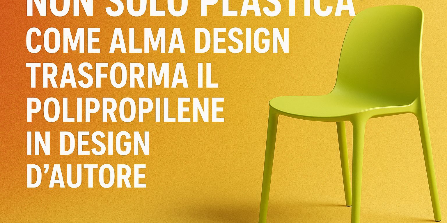 Come Alma Design Trasforma il Polipropilene in Design d’Autore