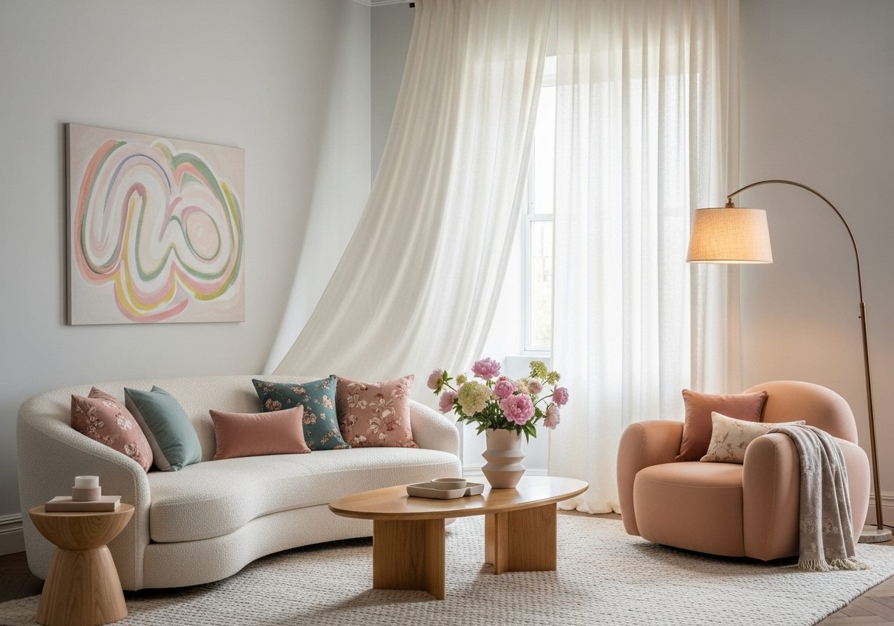 Tessuti Morbidi e Forme Avvolgenti nel Design 2025