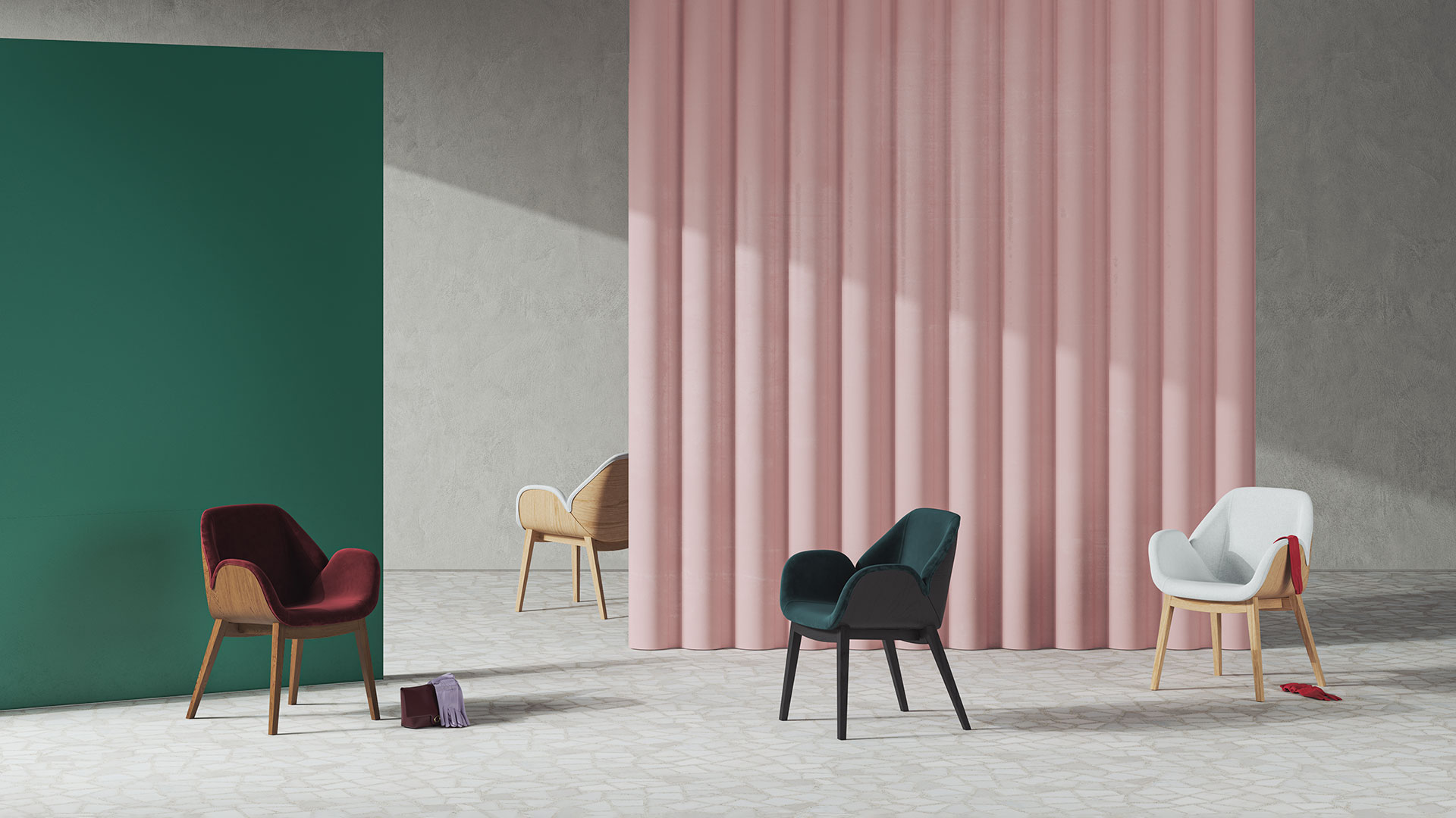 Lips | Poltrona in Legno Curvato