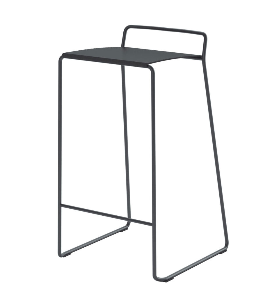 4020/4021 - 
Sgabello con struttura a slitta