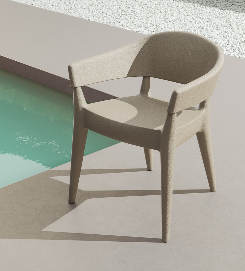 Jo - Poltrona da Esterno in polietilene per spazi indoor e outdoor