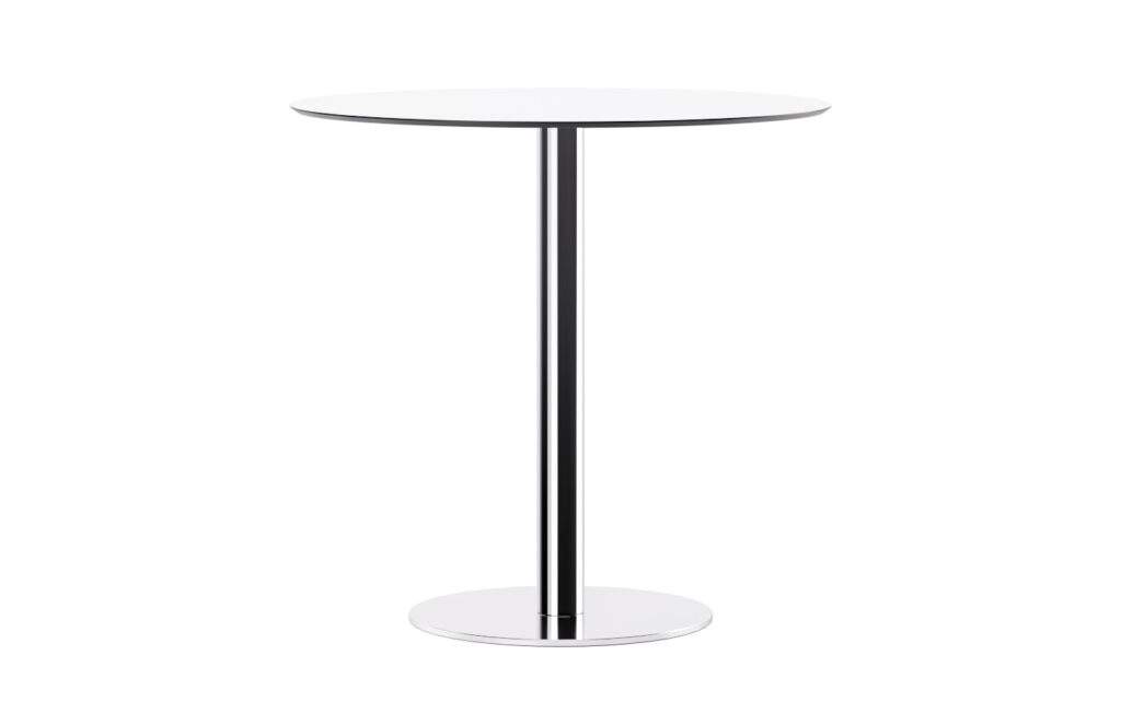 3050 - Table basse ronde inox brillant/satiné