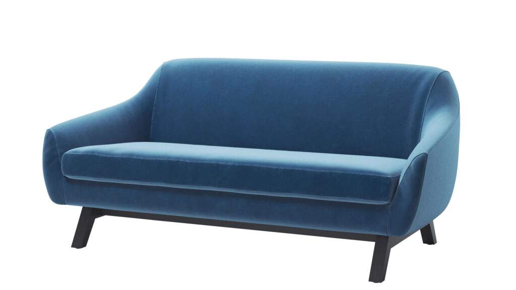 7013P - Divano 3 posti con base in frassinotinto