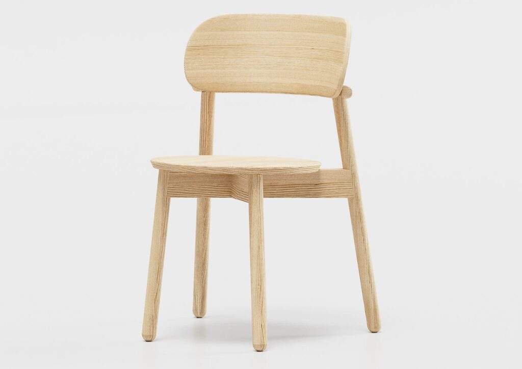 1140 - Sedia impilabile in frassino